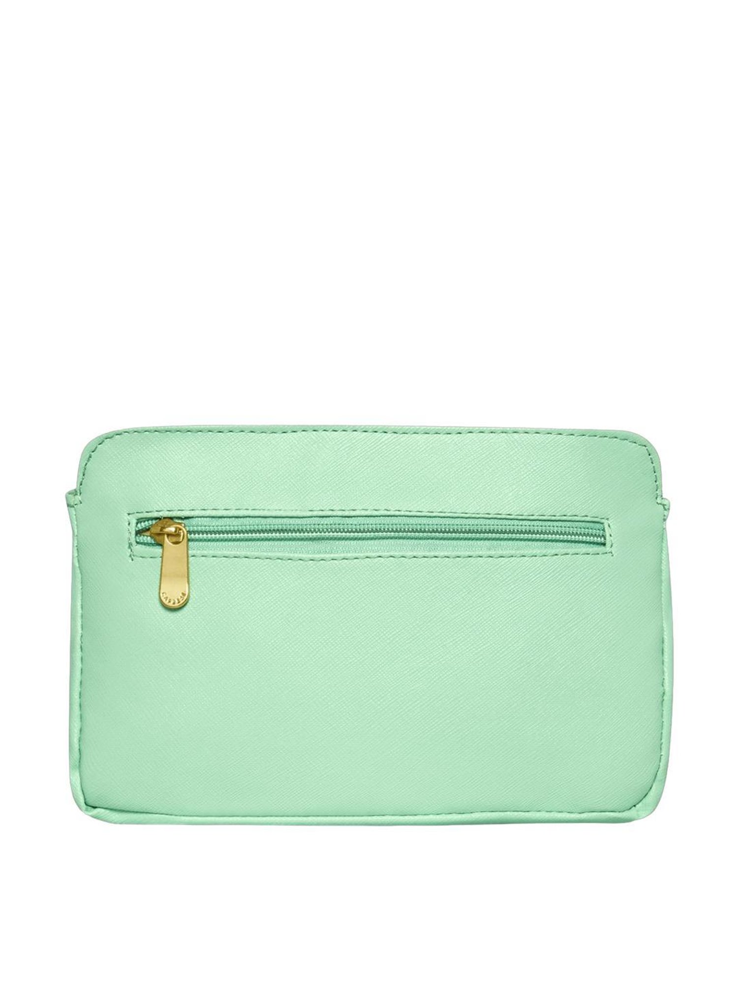 Caprese Rommy Mint Faux Leather Solid Sling Handbag