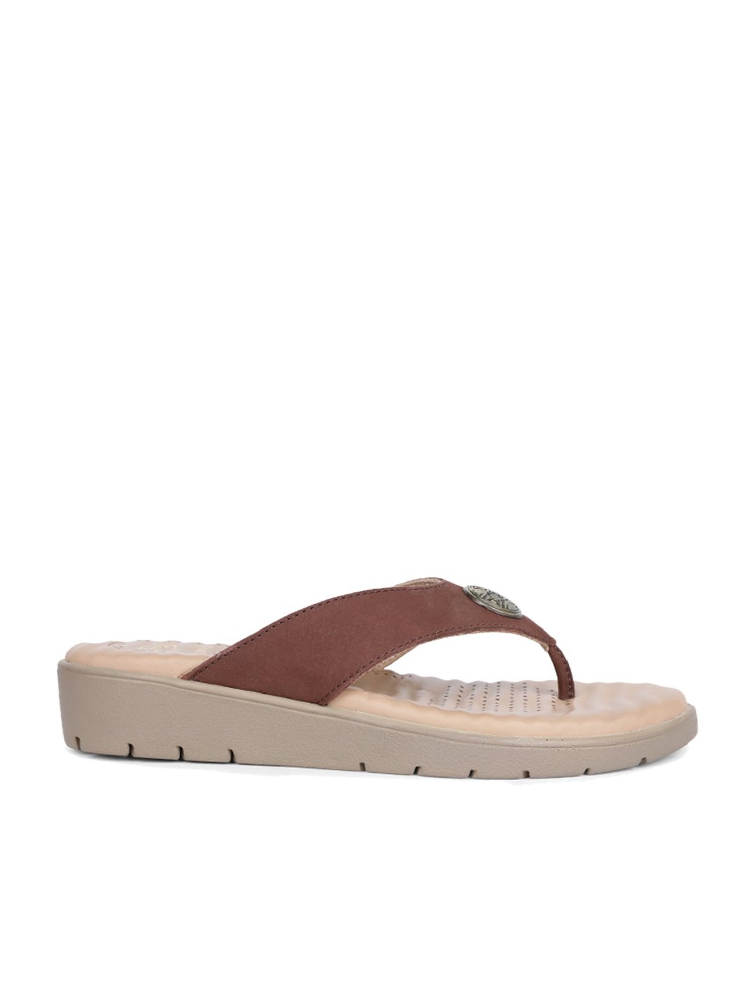 Scholl by Bata Women's Brown Thong Sandals