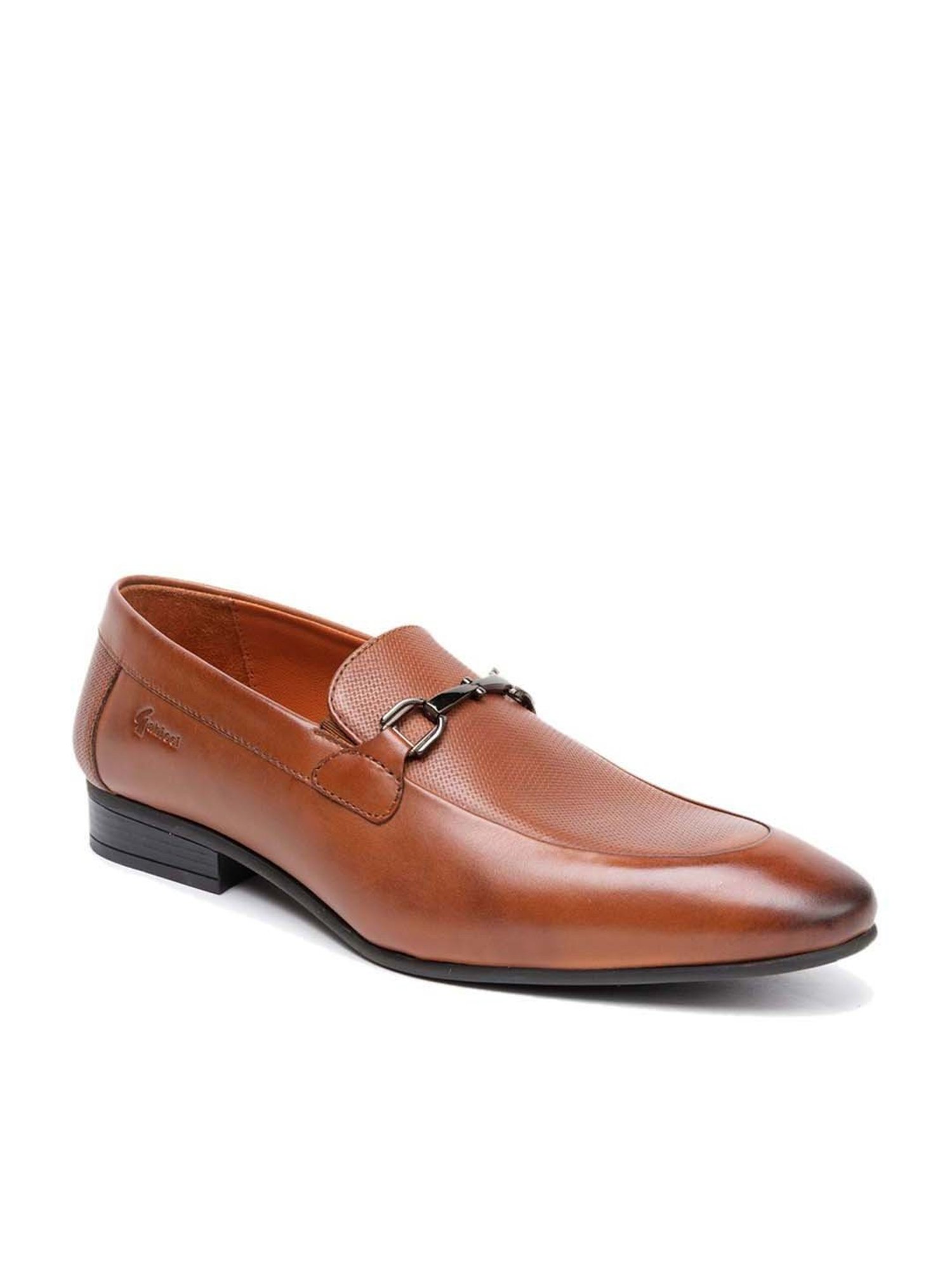 Gabicci Men's Kiwi G Tan Formal Loafers