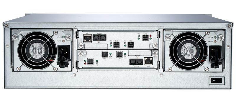 RAID Machine D6316RM 16-bay 12G SAS Rackmount RAID Enclosure, Dual Controller / High Availability