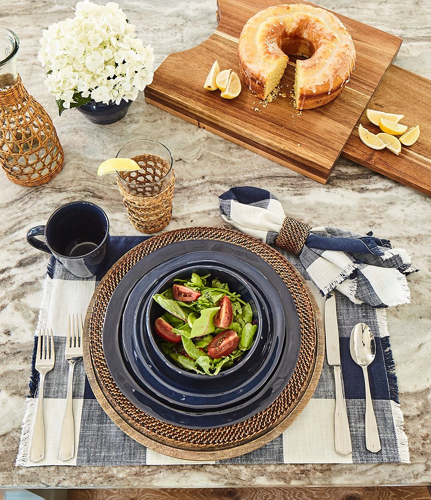 Southern Living Leigh 45-Piece Stainless Steel Flatware Set