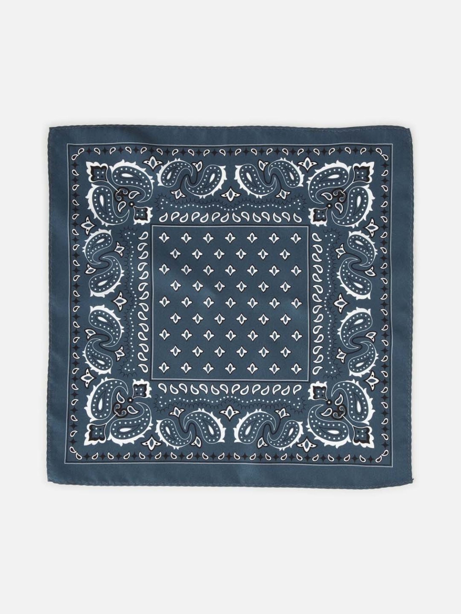 Van Heusen Green Printed Pocket Square