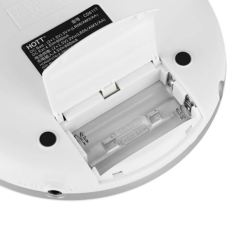 Bluetooth CD Player, HOTT Compact Music Small CD Player for Kids&Adults with Earphone, Support Format of CD, CD-RW, MP3, CD-DA, WMA (110-240V)