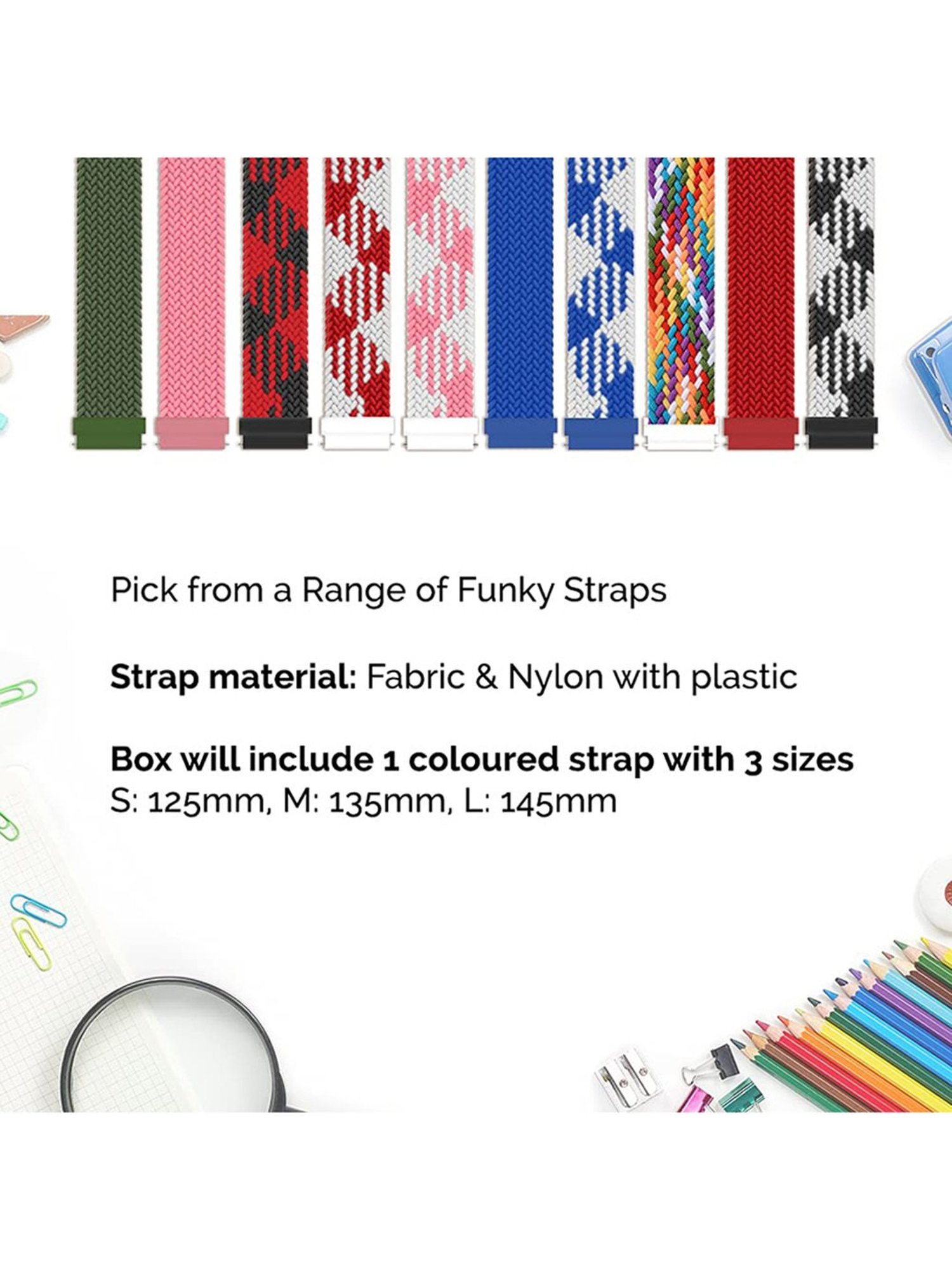 GOQii Smart Vital Junior for Kids Fitness with 3 Months Health Coaching Smartwatch (Blue & White)