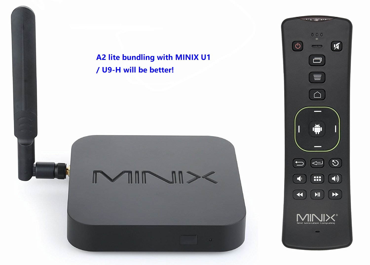 MINIX NEO A2 Lite, QWERTY Keyboard for Android and Six-Axis Gyroscope Remote /Air mouse. Sold Directly by MINIX Technology Limited.