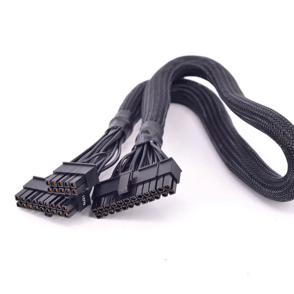 18+10 Pin to 20+4Pin 24Pin ATX Power Supply Cable Sleeved for Seasonic FOCUS PLUS Platinum 850 750 650 550 W Focus+ PSU Modular
