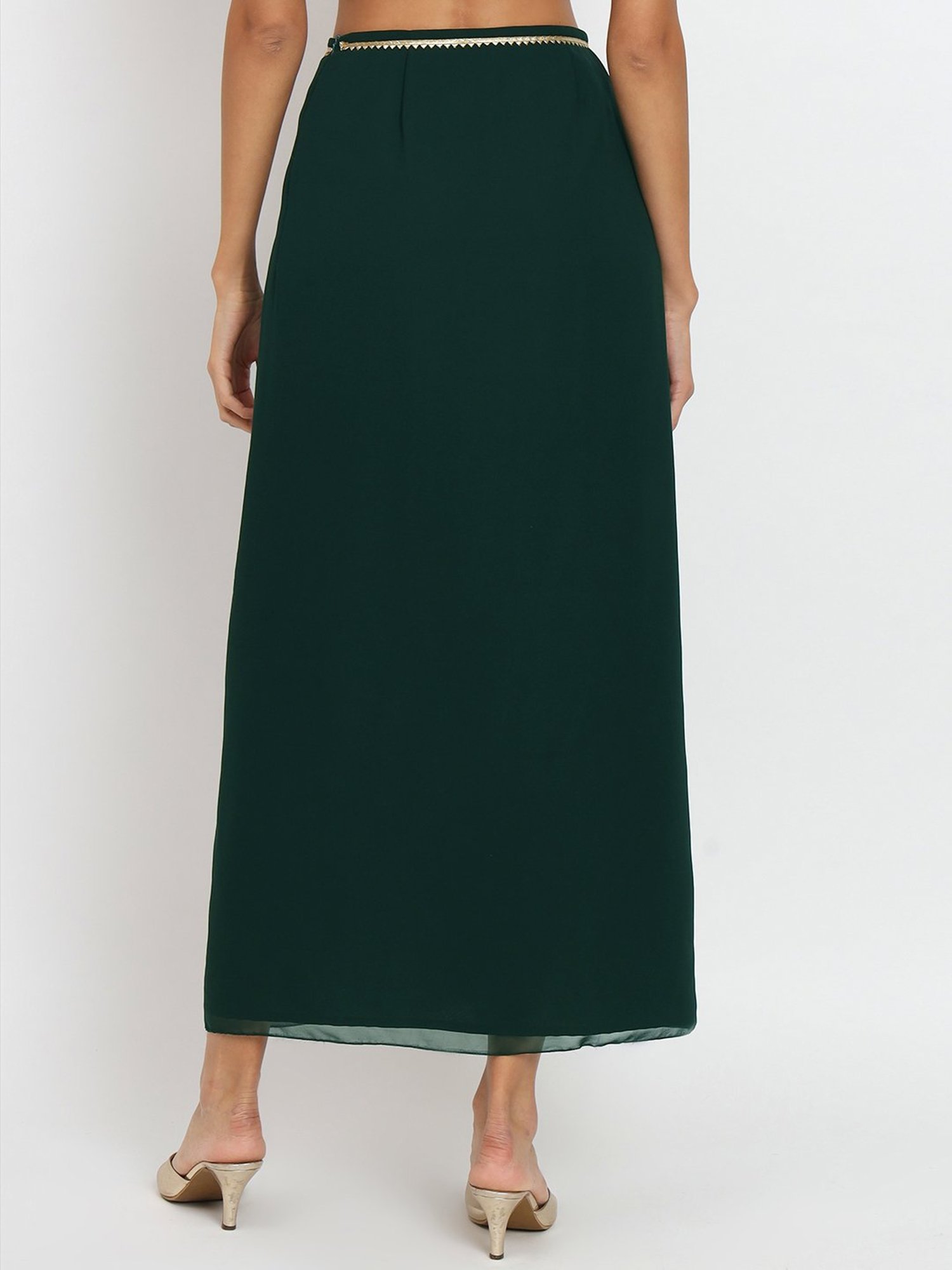 studiorasa Green Georgette Skirt