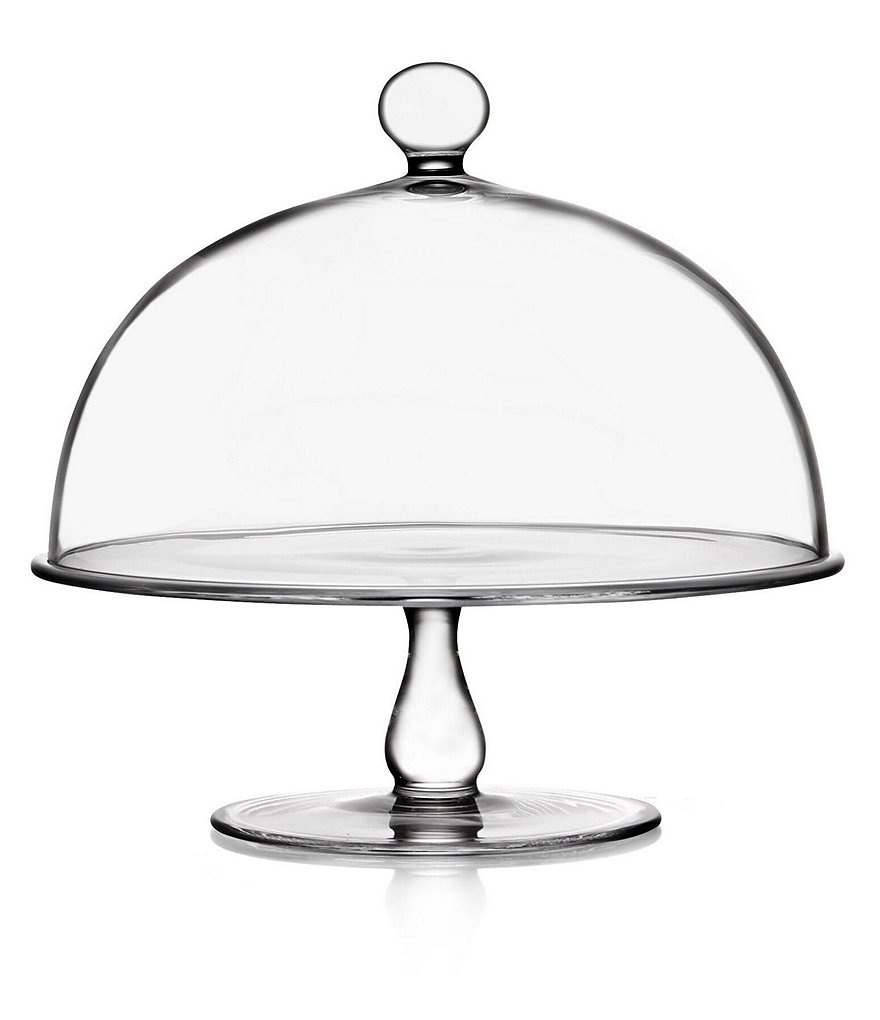 Nambe Moderne Glass 11#double; Cake Dome