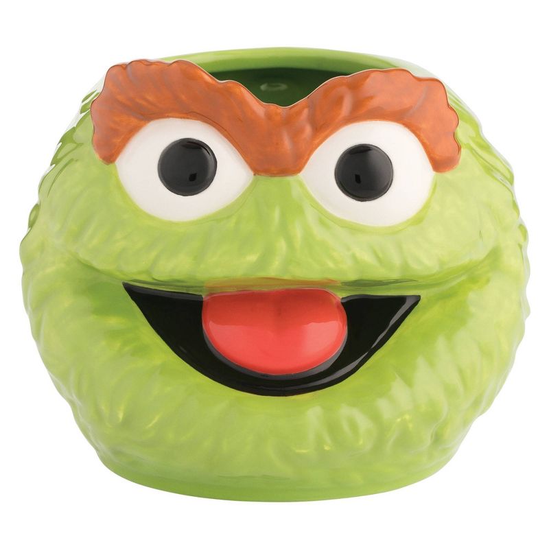 Sesame Street Oscar the Grouch 20oz Ceramic Sculpted Mug