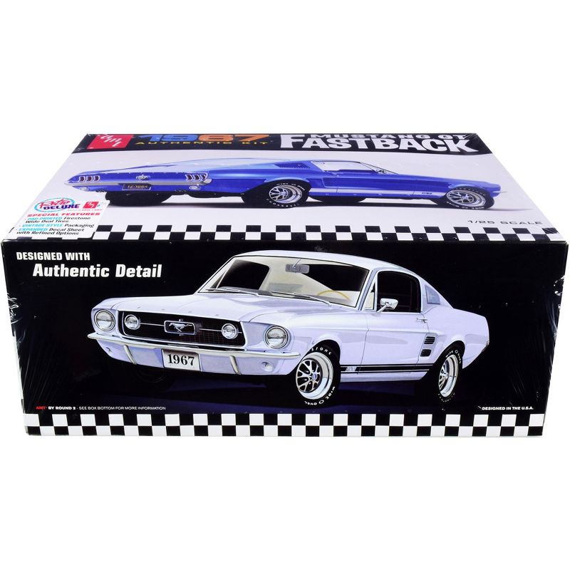 Skill 2 Model Kit 1967 Ford Mustang GT Fastback 1/25 Scale Model by AMT