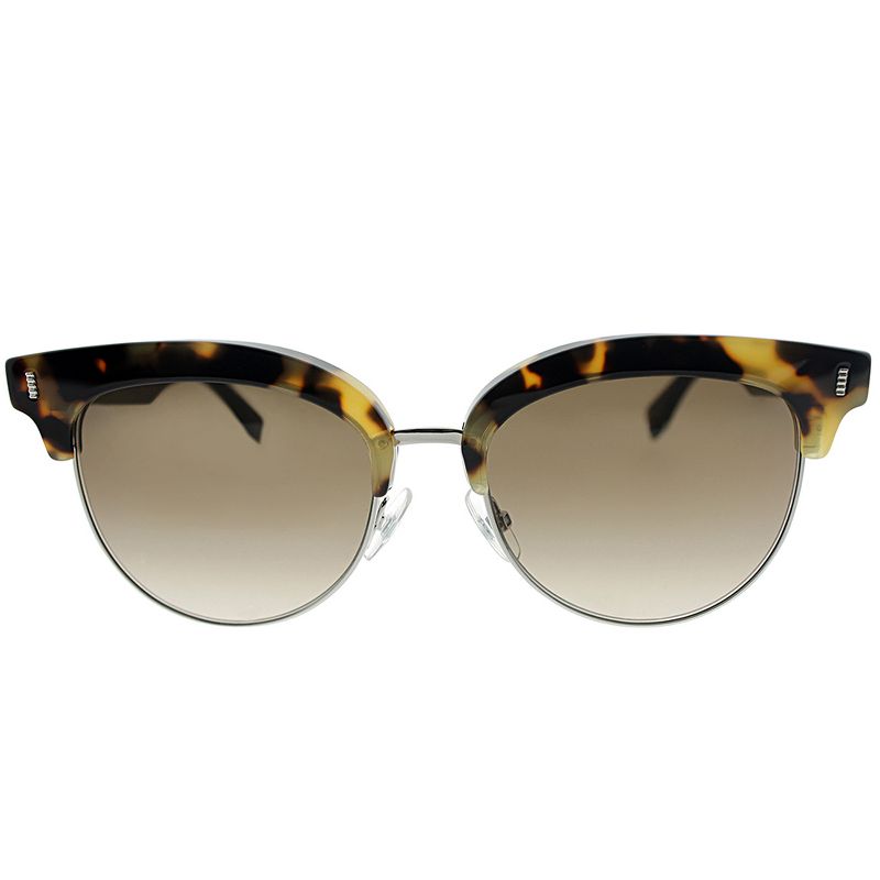 Fendi Color Block  UDS Womens Fashion Sunglasses Havana and Black 54mm