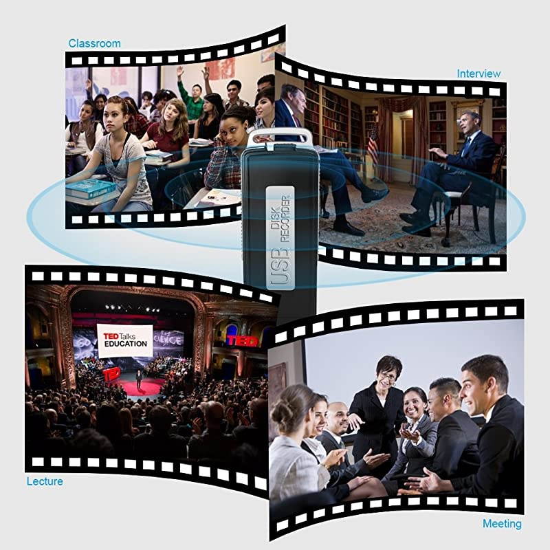 Voice Recorder Upgraded Voice Activated Recorder 8GB Sound Audio Recorder Dictaphone 160 Hours Recordings Capacity Dictaphone Tape Recorder Recording Device for Lectures Meetings