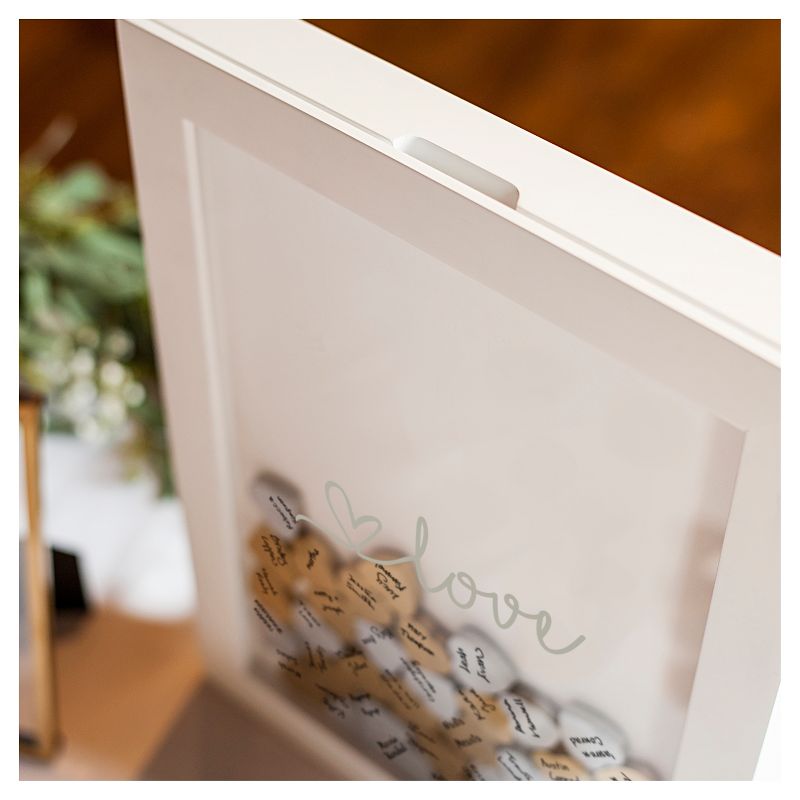 Silver Heart Guestbook Dropbox - Love