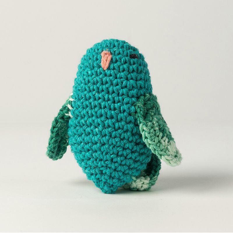 Hoooked Love Bird Yarn Kit W/Eco Barbante Yarn-Turquoise