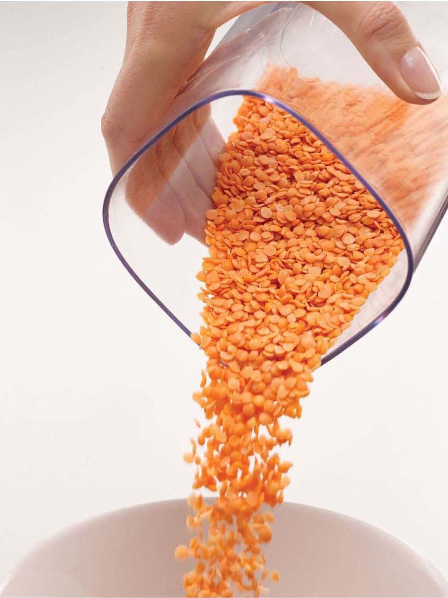 Joseph Joseph Transparent & White Plastic Storage Jar With Stand - Set of 3