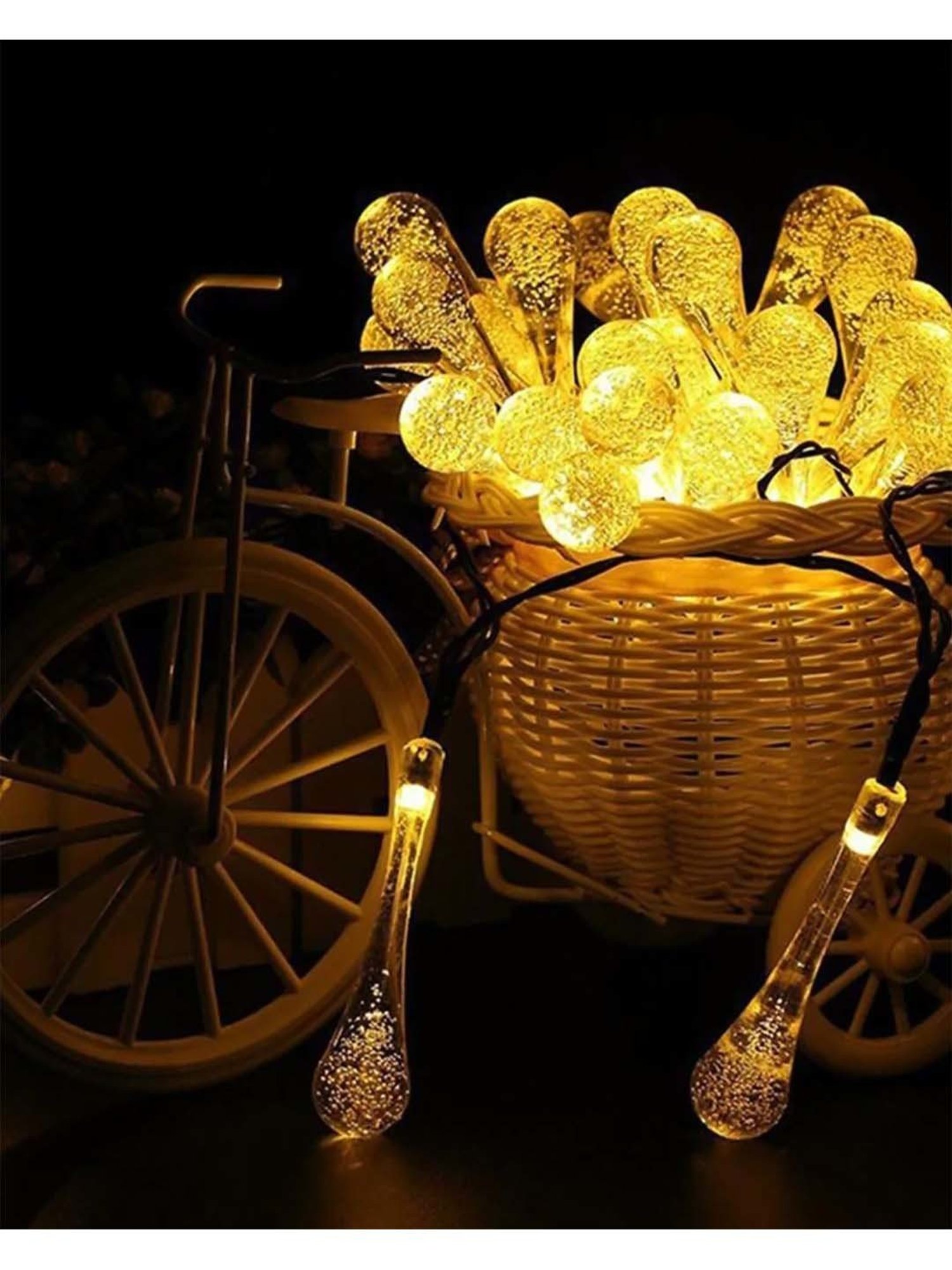 Homesake Yellow Copper 5M Water Drop Mode Led Fairy Lights,