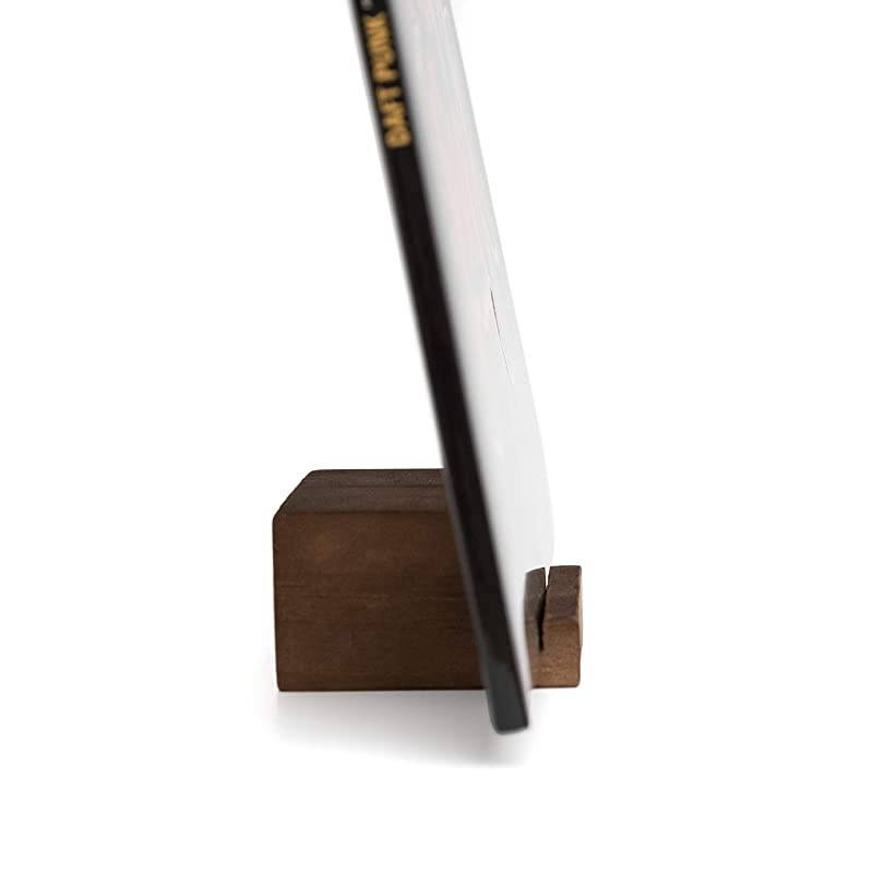 Premium Vinyl Record Stand Showcase Your Now Playing Album Cover Minimalistic Elegant Holder Design Compatible with All CDs LPs