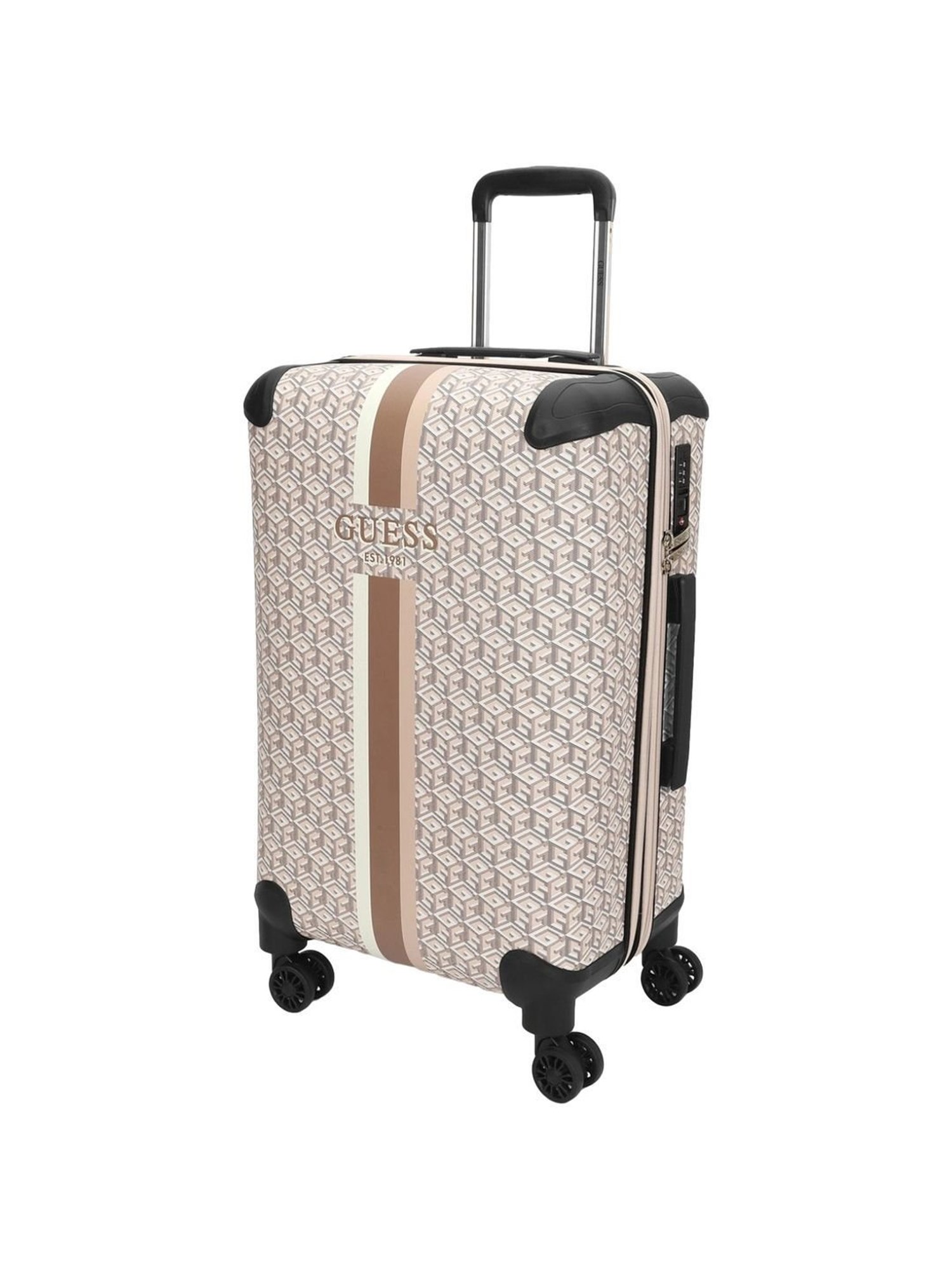 Guess Sand   Medium Hard Cabin Trolley Bag