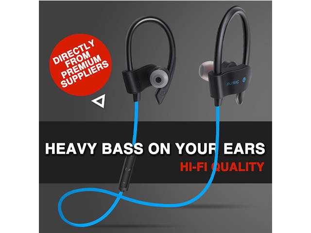 AutofeelSunriseoffice Bluetooth Earphone Headset Wireless Headphone Built-In Microphone In Ear Sport Headphones For Phone iPhone Xiaomi Samsung