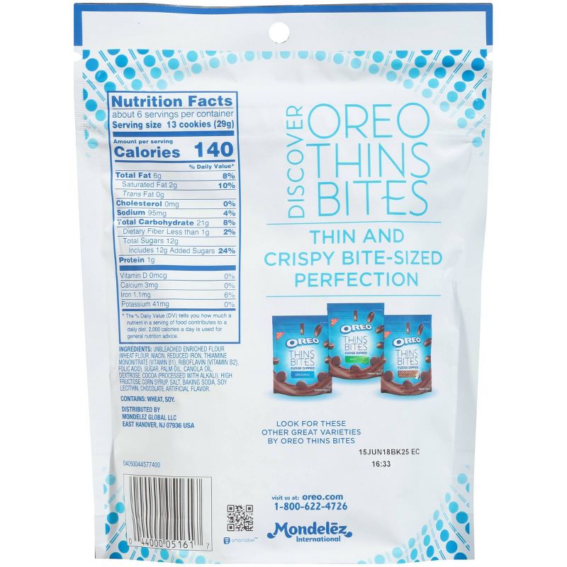 Oreo Thin Bites Chocolate Sandwich Cookies - 6oz