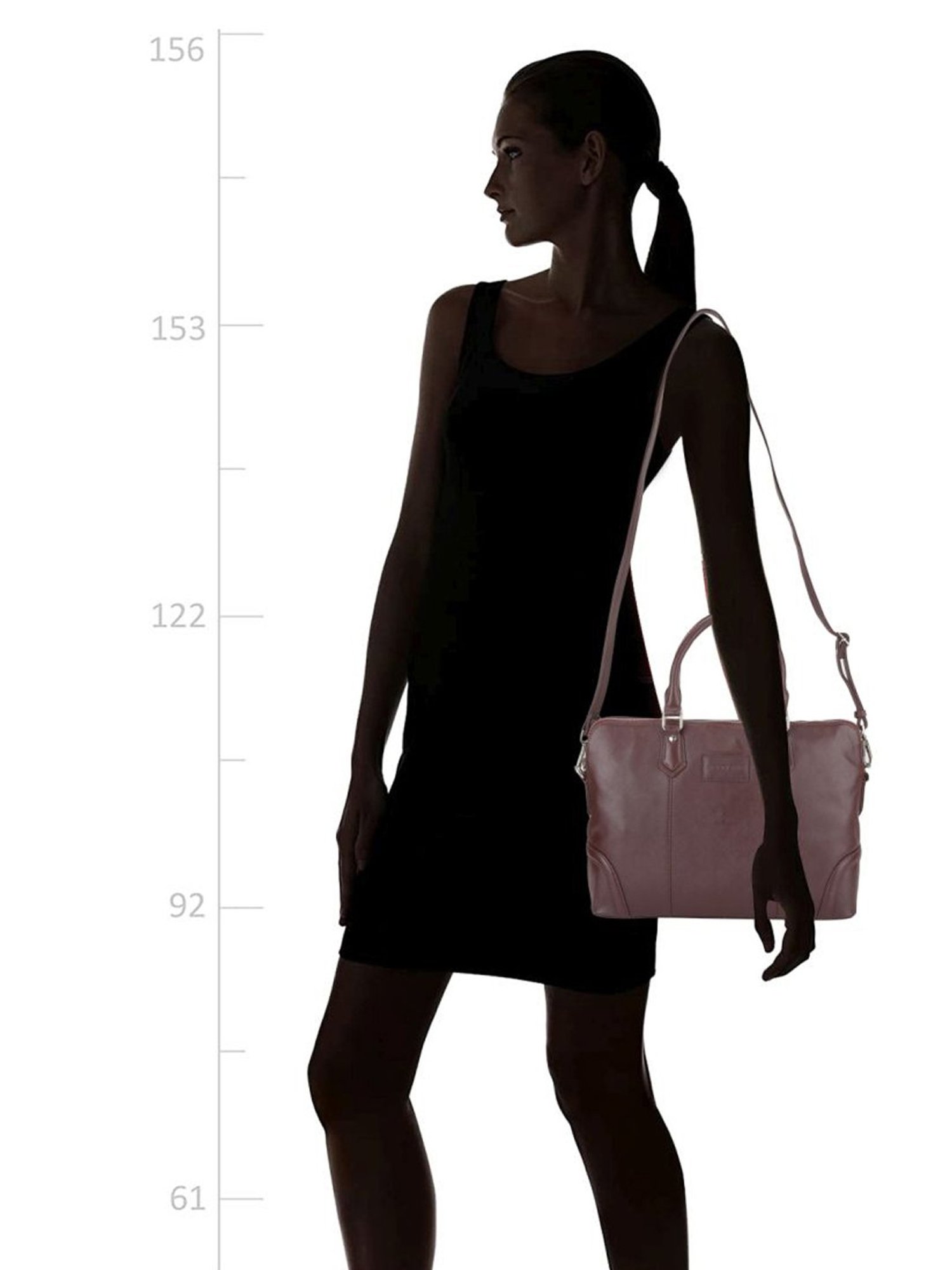 Woodland Purple Leather Large Messenger Bag