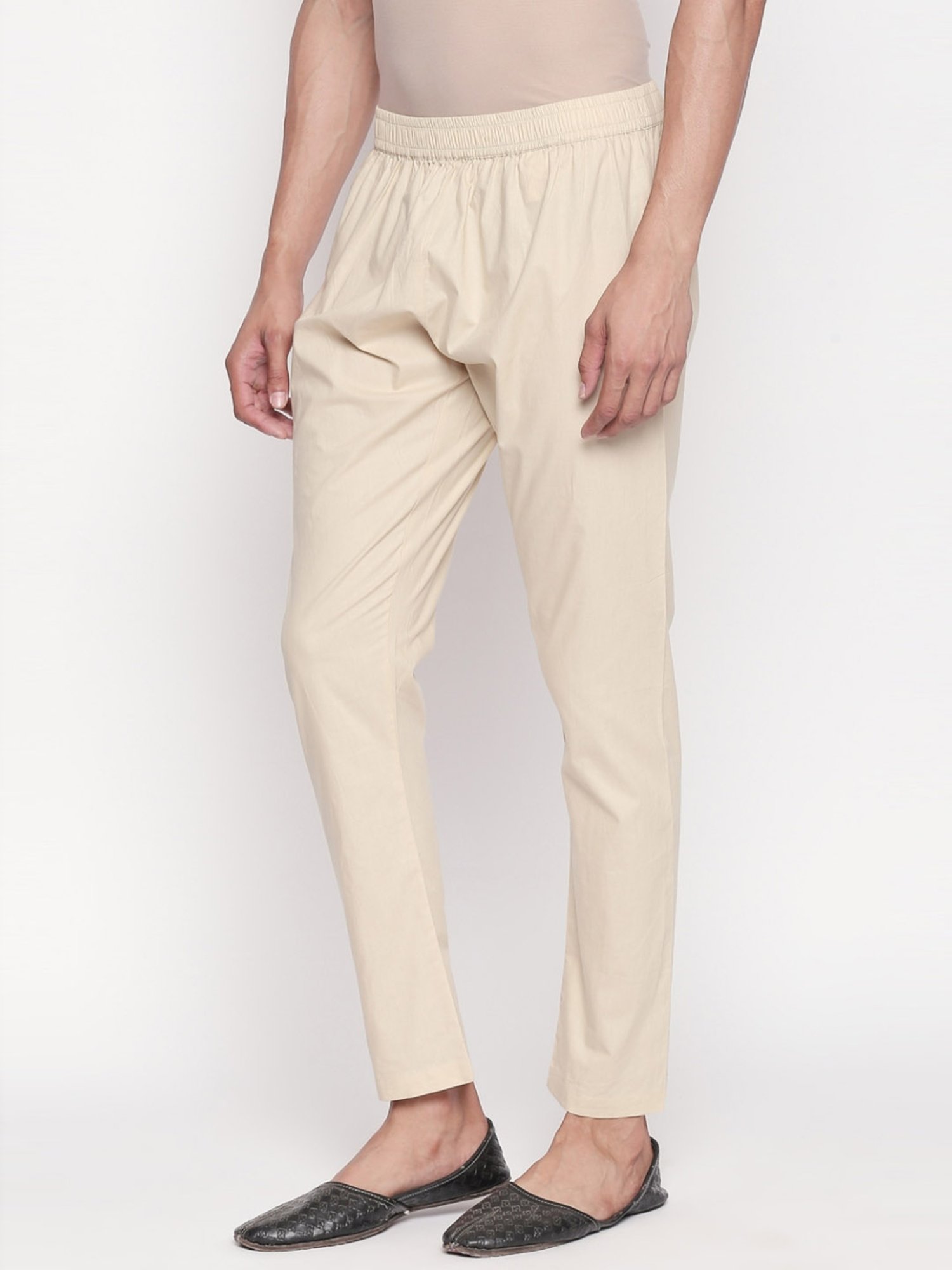 Indus Route by Pantaloons Beige Cotton Regular Fit Pyjamas