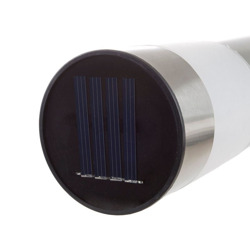 Solar Outdoor LED Light Path Walkway Lights - Silver - Pure Garden