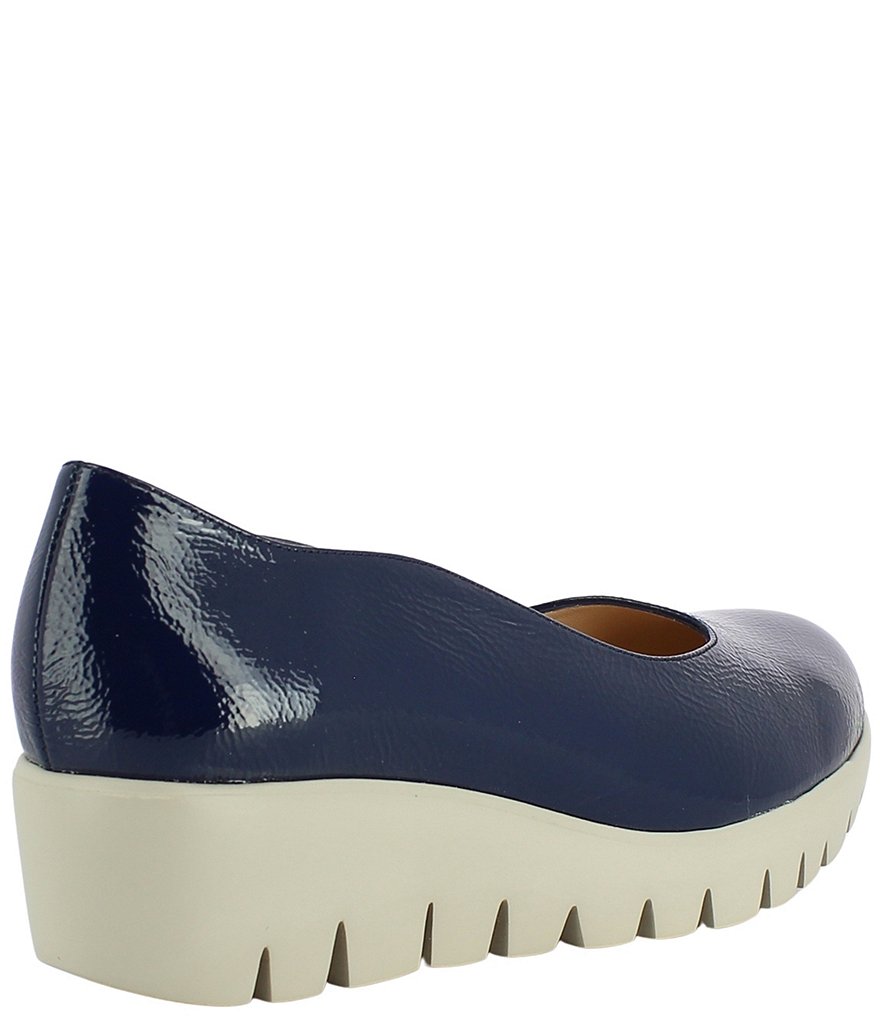 Wonders Loulou Patent Leather Extra Light Platform Wedge Pumps