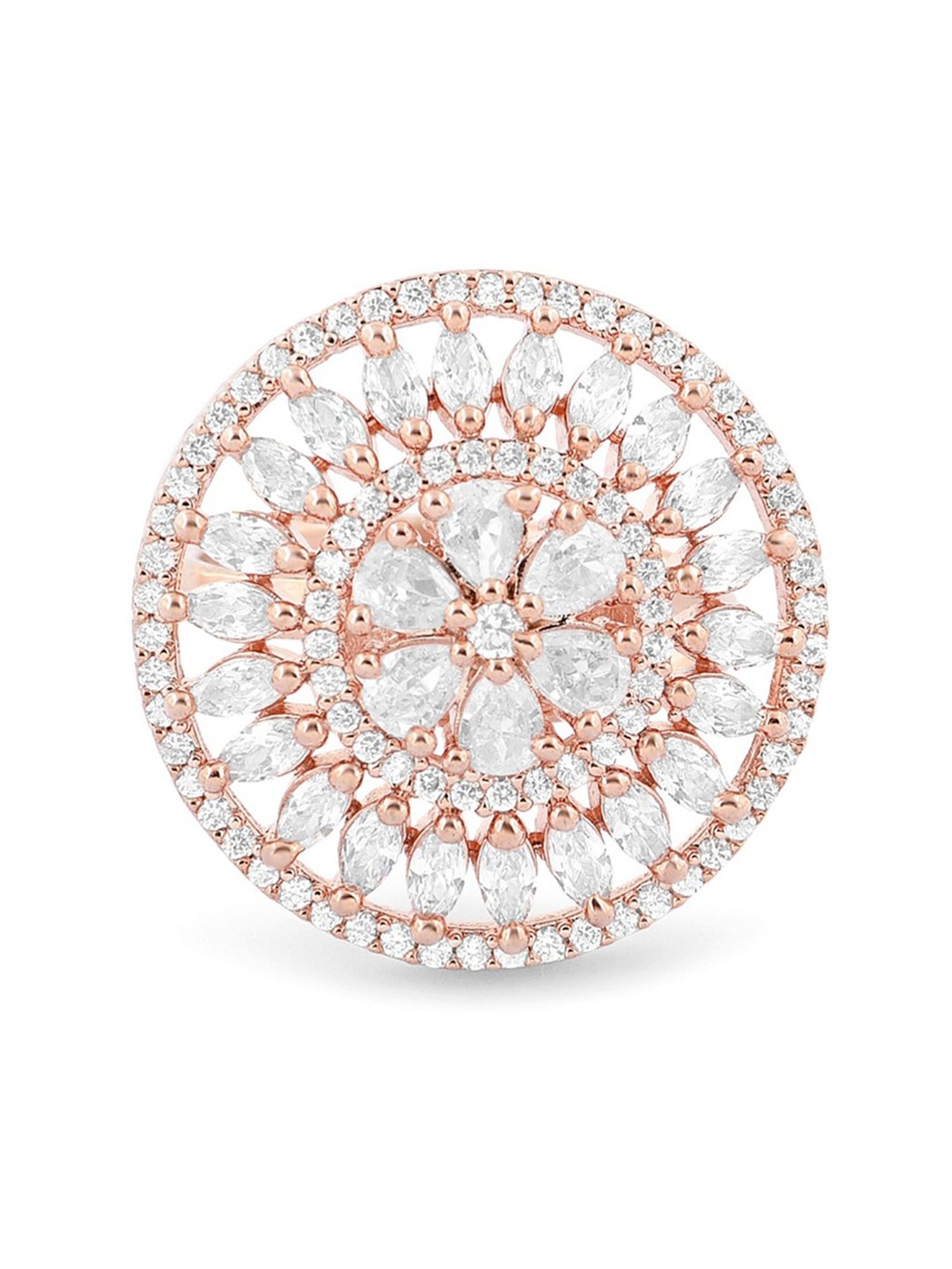 Accessorize London Women's Jewel Embellished Rings Set Of Three White