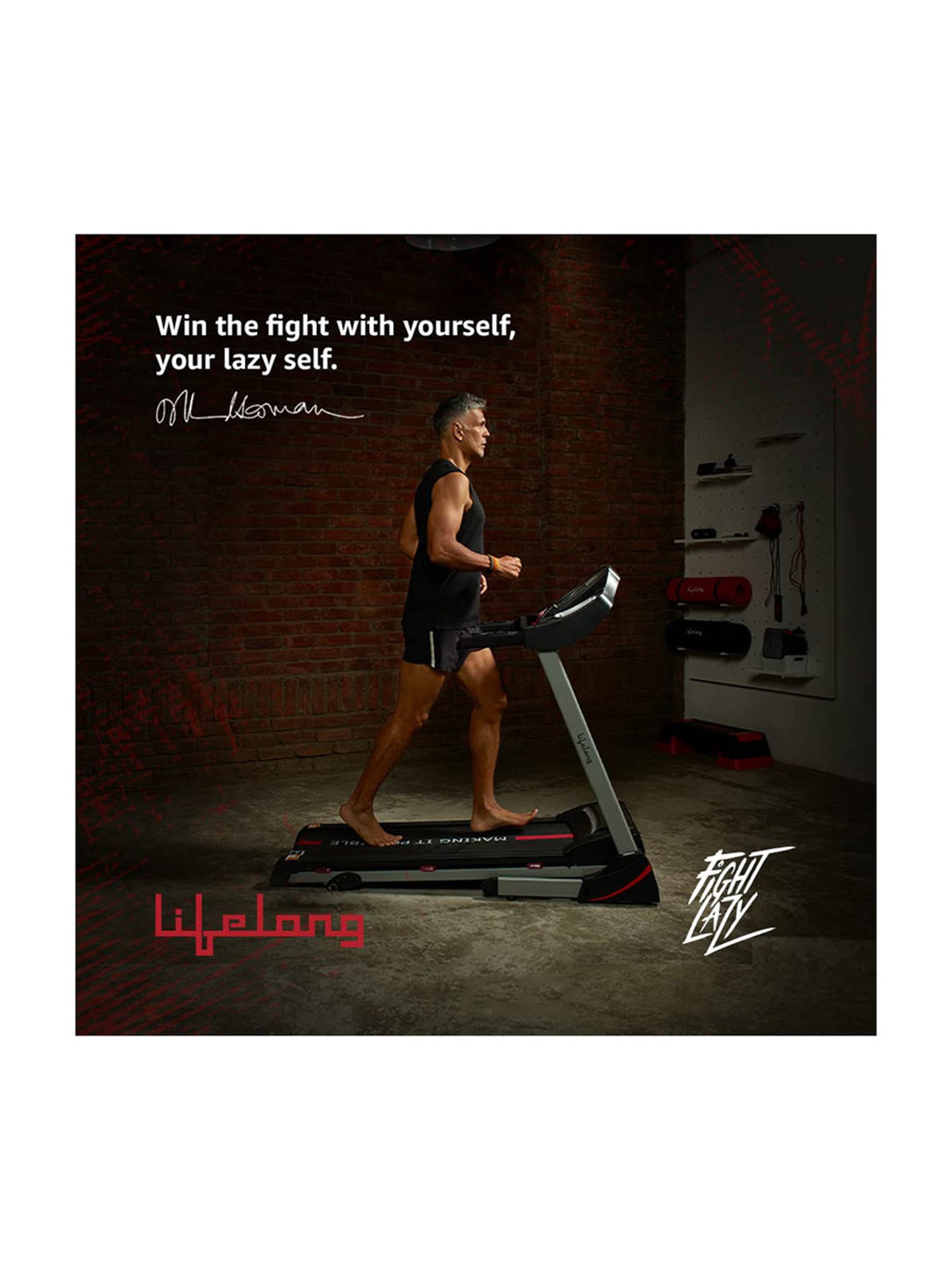 Lifelong Fit Pro 4.5 HP Peak Motorised Treadmill (Black) Size - One Size