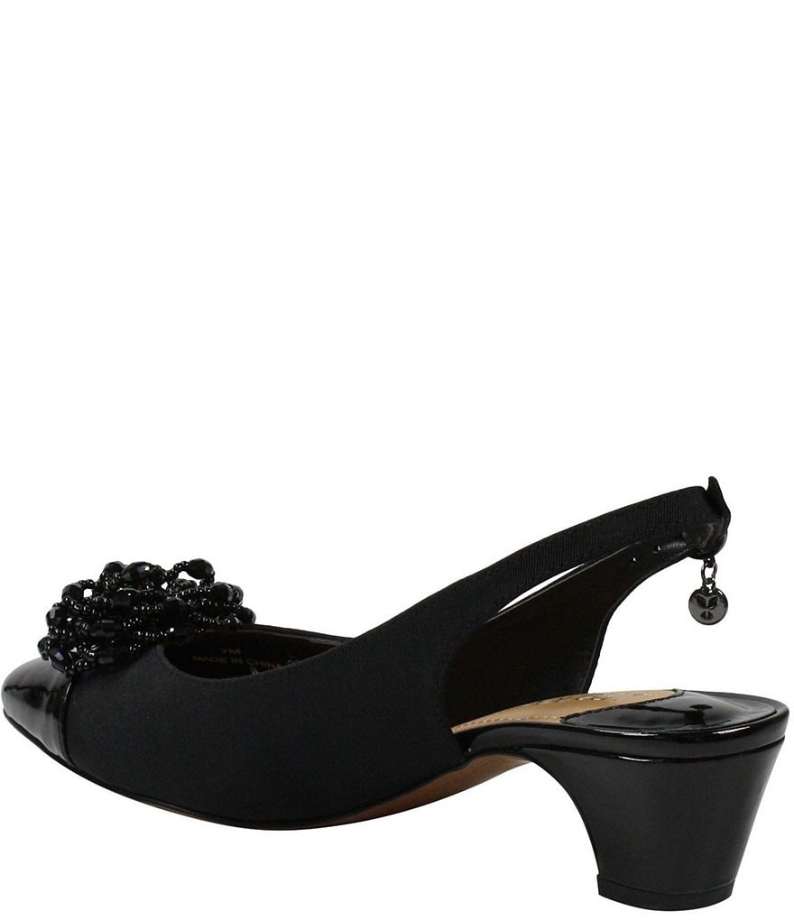 Trotters Kari Pearlized Leather Block-Heel Pumps