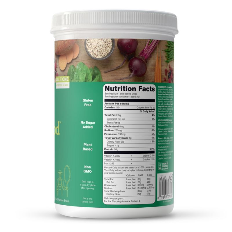 Amazing Grass Organic Vegan Protein SuperFood - Original - 12.2oz