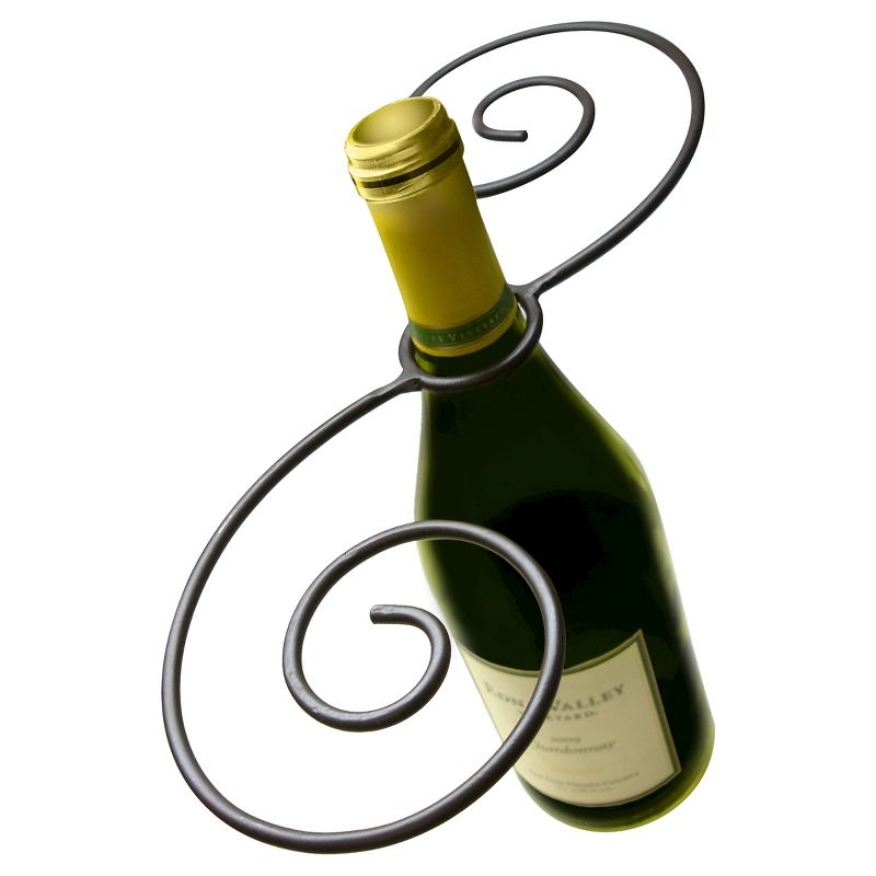 Epicureanist Swirl Wine Bottle & Glass Holder