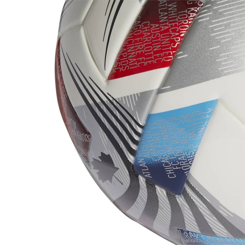 Adidas MLS Size 1 Mini Sports Ball - White/Silver