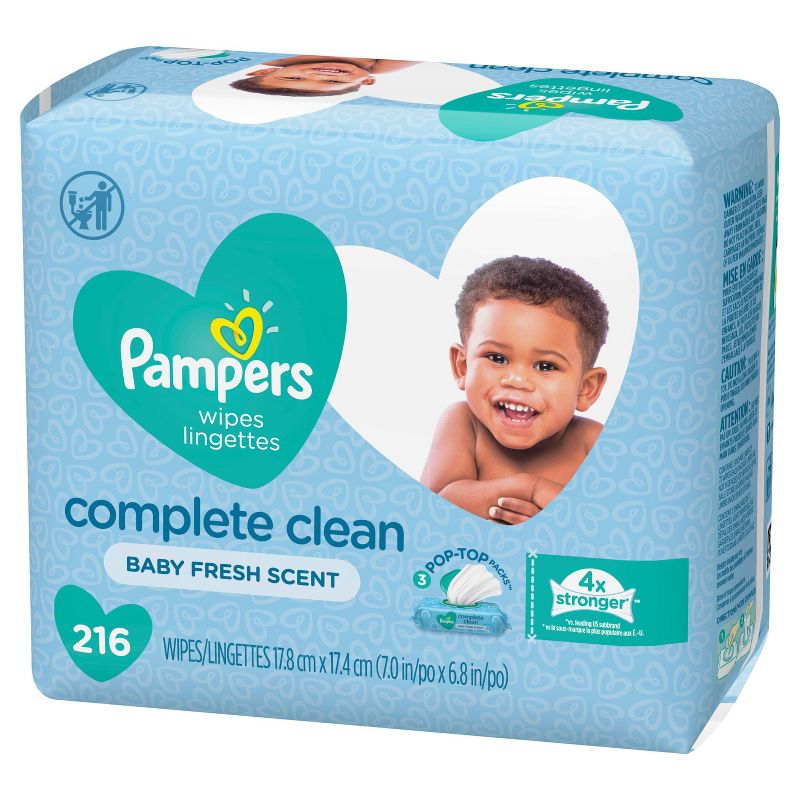 Pampers Expressions Fresh Bloom Baby Wipes 3x - 168ct