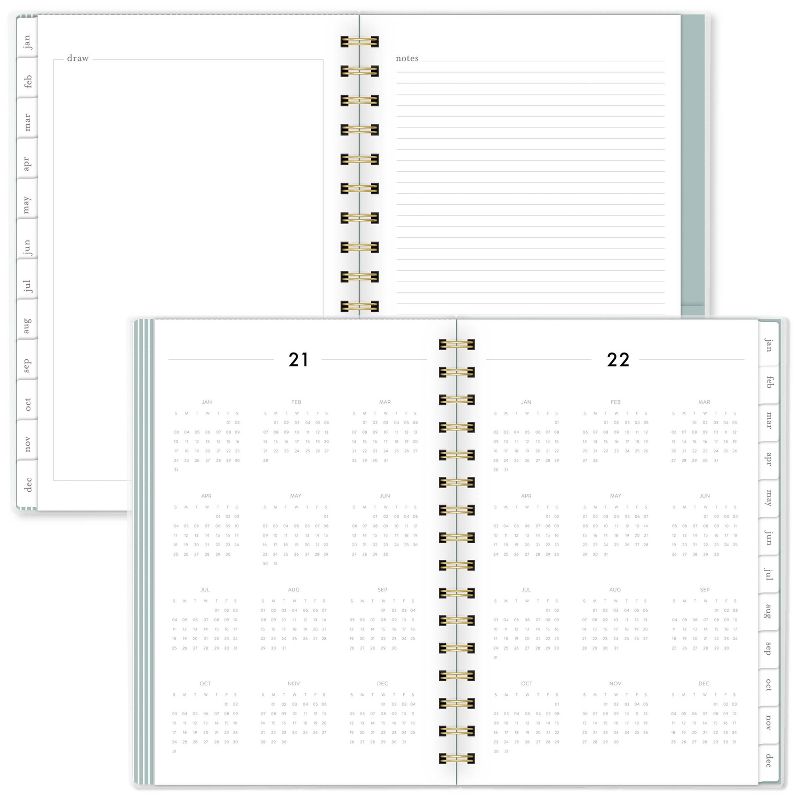 2021 Planner 8.5" x 5.875" Poly WB Green - Sugar Paper™