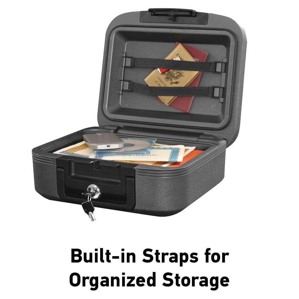 SentrySafe CHW20221 Fireproof Box and Waterproof Box with Key Lock 0.28 Cubic Feet
