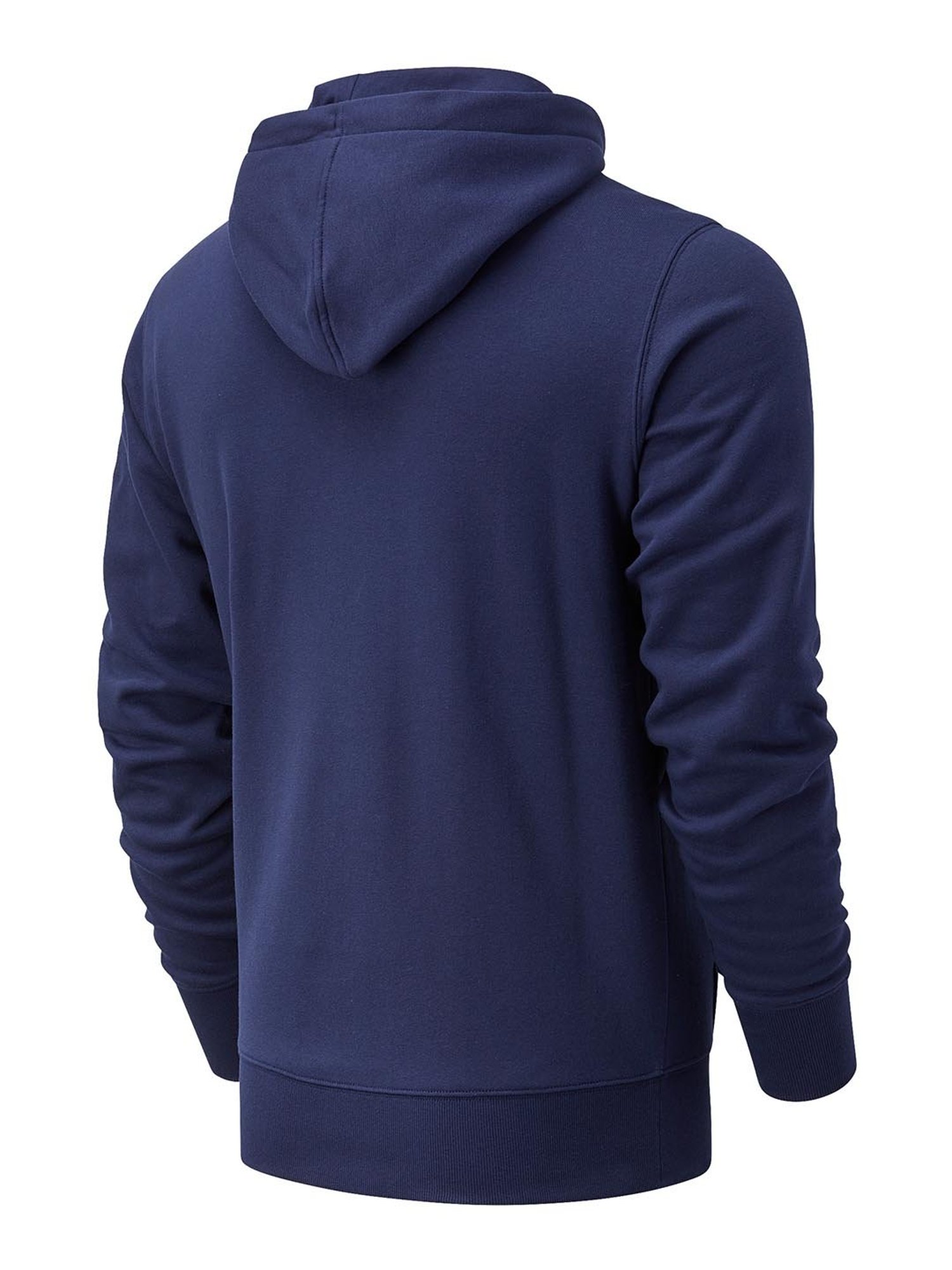 New Balance Blue Full Sleeves Hooded Sweatshirt