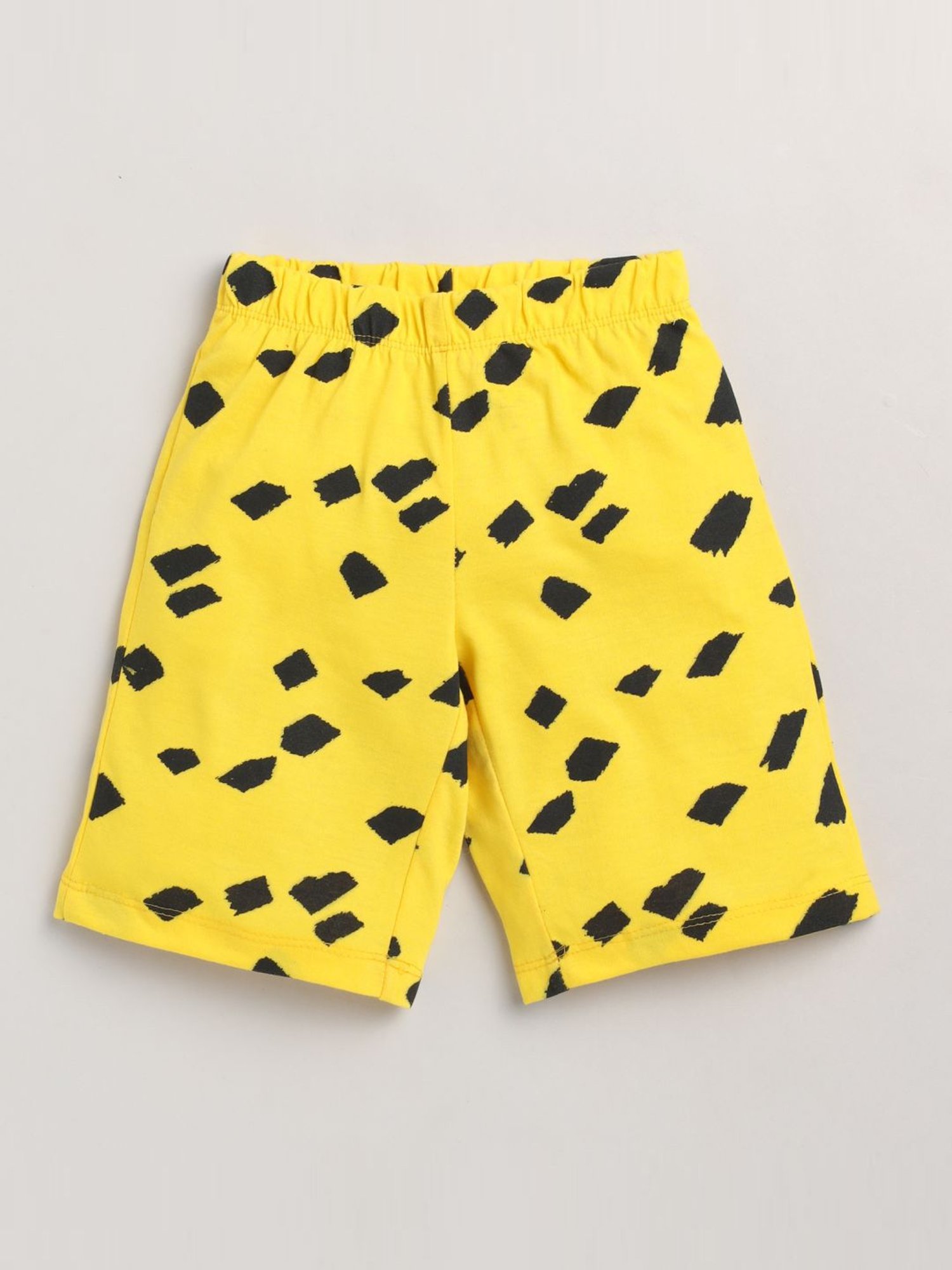 Lazy Shark Kids Grey Printed T-Shirt & Shorts