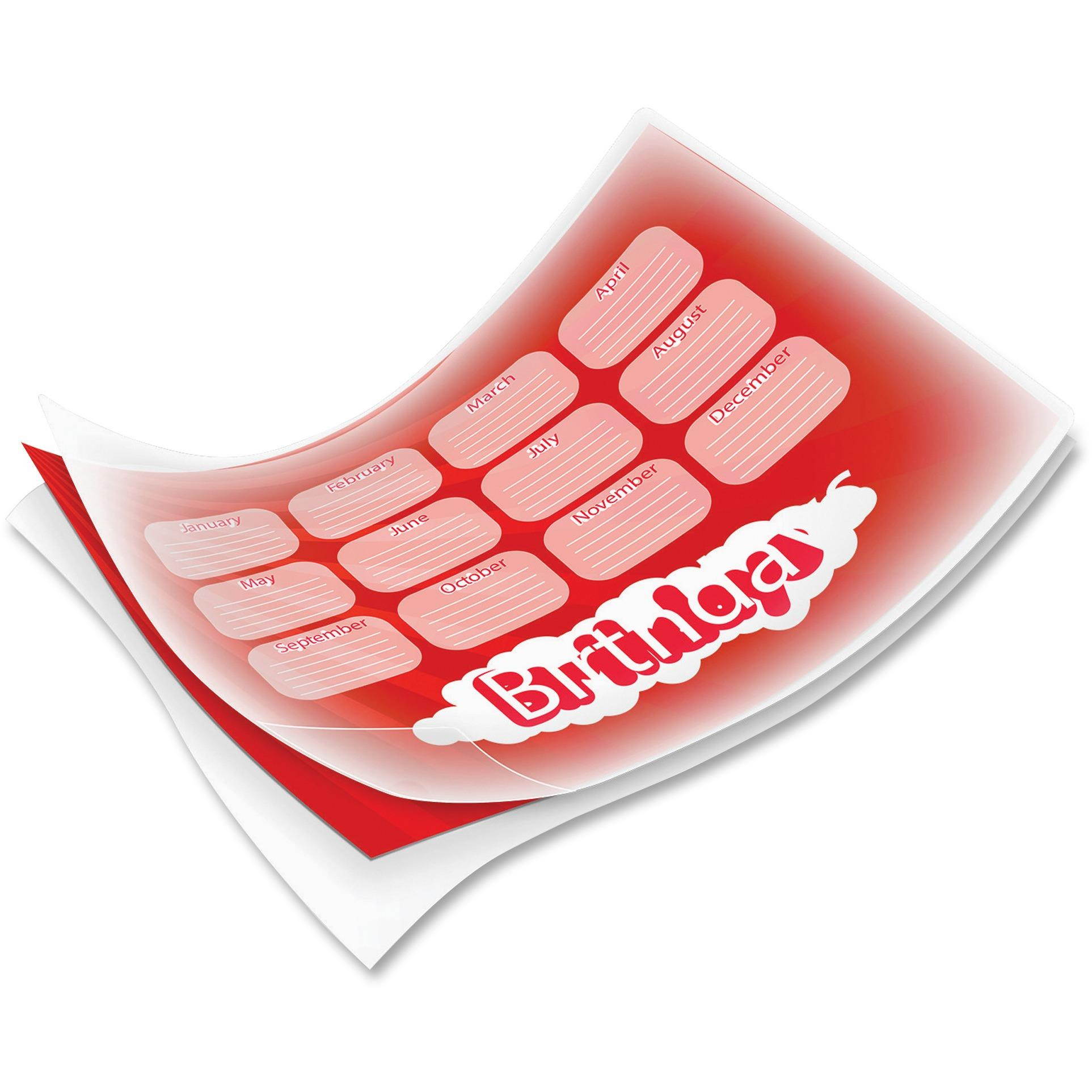 Fellowes 5mil Glossy Letter-sz Laminating Pouches