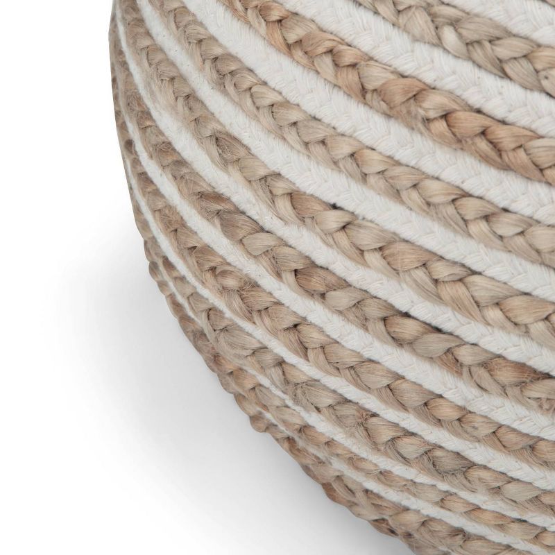 Deni Round Pouf Natural Jute - WyndenHall