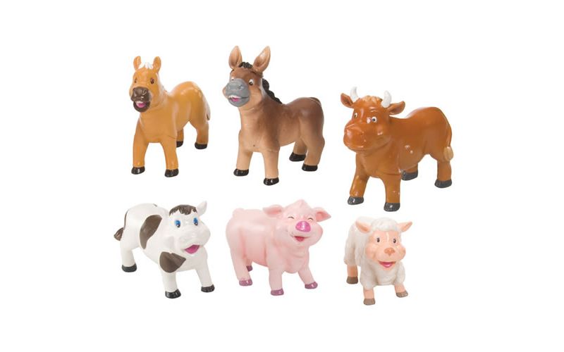 Wild Republic Soft and Squeezable Farm Animal Playset