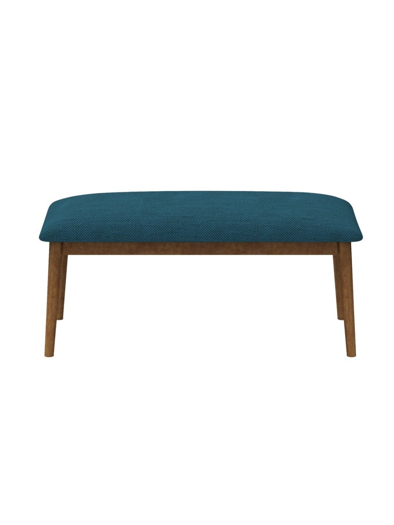 Chumbak Jodhpur Mediterranian Solid Blue Sheesham Wood Bench