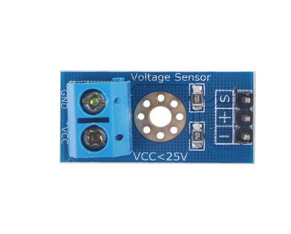 2pcs Voltage Sensor DC 0-25v for Arduino with Code
