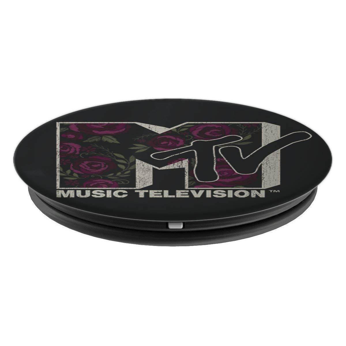 MTV Logo Deep Purple Floral Rose