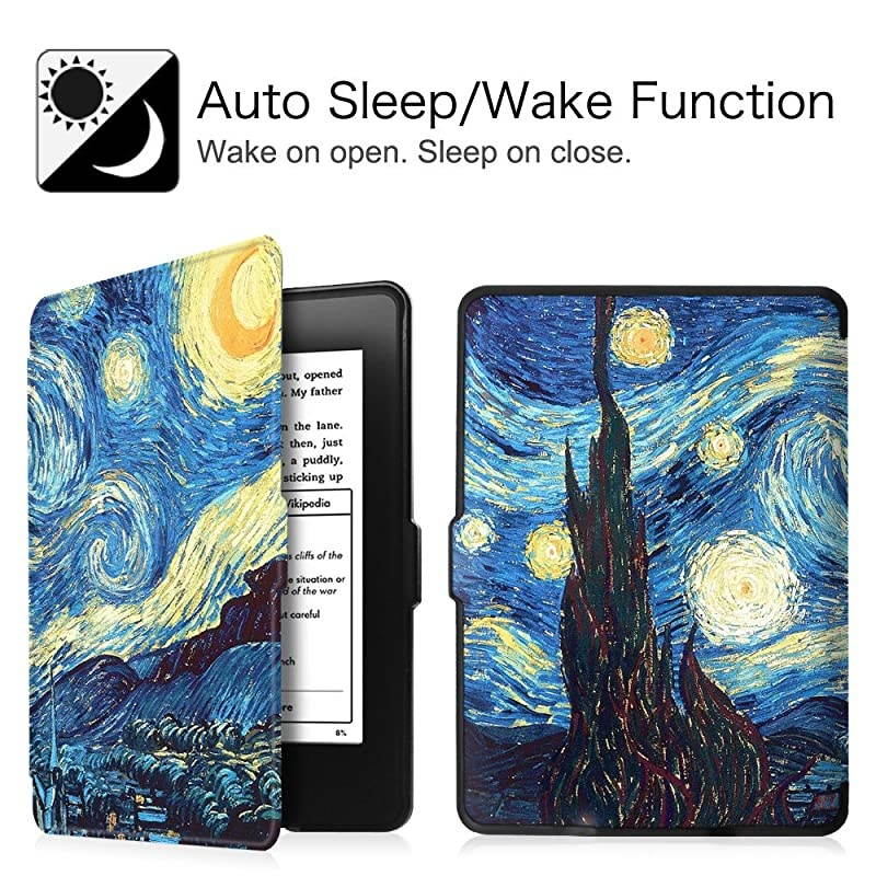 Slimshell Case for Kindle Paperwhite Fits All Paperwhite Generations Prior to 2018 Not Fit AllNew Paperwhite 10th Gen Starry Night