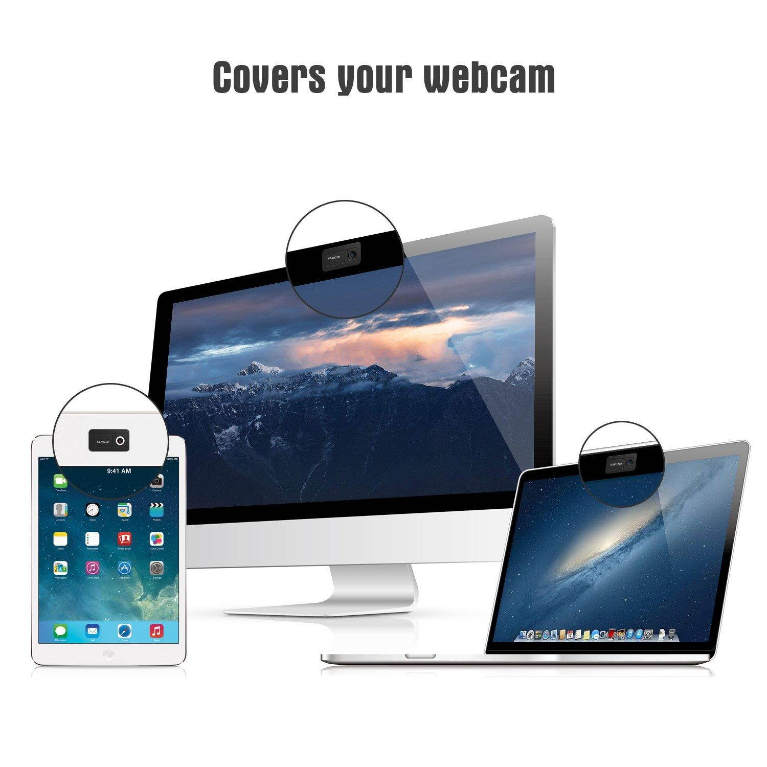 Webcam Cover Slide, Laptop Camera Cover Ultra Thin 0.7mm for Laptops Mac MacBook PC Smartphone Tablets - 1pack