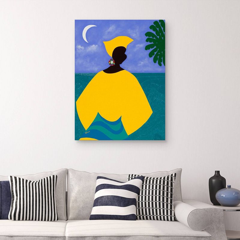 30" x 40" Yemanja Candomble Orisha by Synthia Saint James Canvas Art Print - Masterpiece Art Gallery
