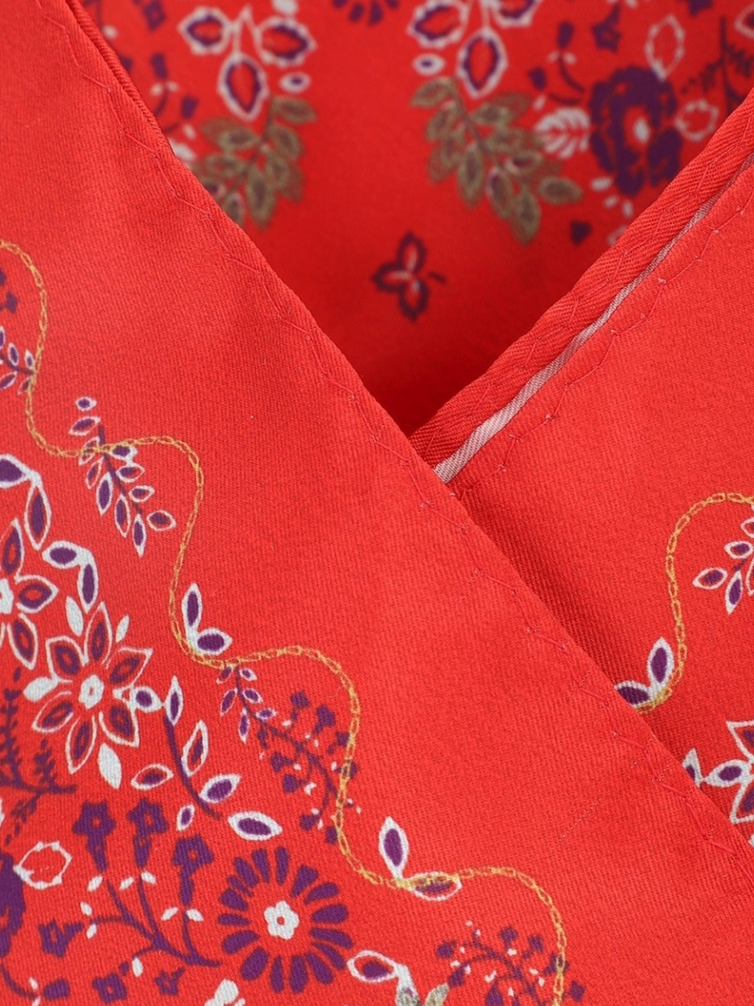 Allen Solly Red Printed Pocket Square