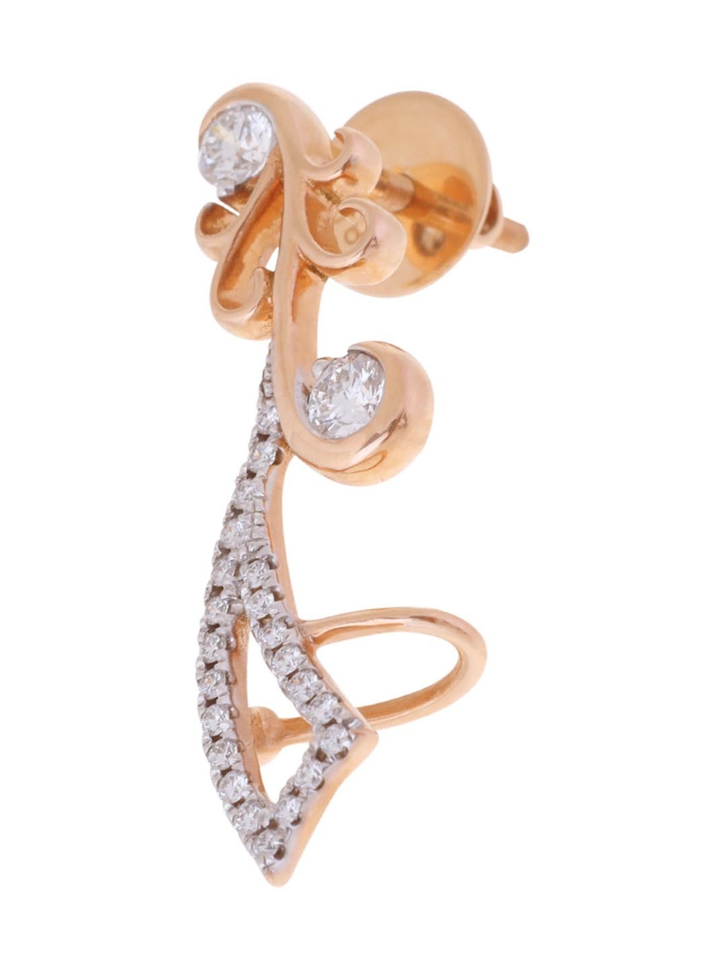 CKC 18k Gold & Diamond Earrings for Women